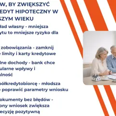 Starsze małżeństwo rozmawia z doradcą o kredycie hipotecznym. Poradnik: 5 sposobów na zwiększenie szans na kredyt hipoteczny do jakiego wieku.