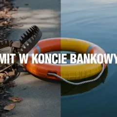 Pułapka na zwierzęta i koło ratunkowe symbolizują pułapkę i ratunek. Limit w koncie bankowym może być jak pułapka, ale też jak koło ratunkowe.