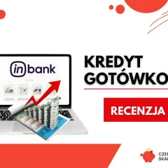 Kredyt gotówkowy w inbank - co to za bank? Laptop z wykresem i stosem pieniędzy. Recenzja.
