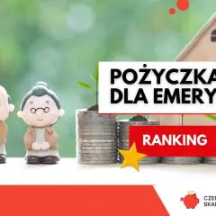 Figurki emerytów obok stosów monet i domku. Sprawdź, do jakiego wieku można wziąć kredyt gotówkowy.
