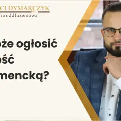 Kto może ogłosić upadłość konsumencką? Dowiedz się, kto kwalifikuje się do oddłużenia. Mężczyzna w garniturze z okularami.