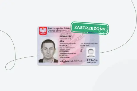 Zastrzeżony dowód osobisty Jana Kowalskiego. Dowiedz się, jak odblokować zastrzeżony dowód osobisty w banku, gdy dane są nieaktualne.
