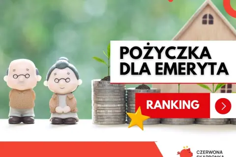 Figurki emerytów obok stosów monet i domku. Sprawdź, do jakiego wieku można wziąć kredyt gotówkowy.
