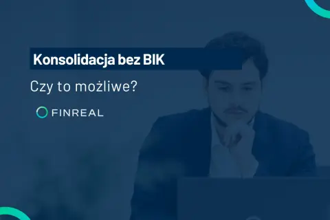 Mężczyzna zastanawia się nad konsolidacją bez BIK. Czy kredyt konsolidacyjny dla zadłużonych w BIK jest możliwy? FINREAL.