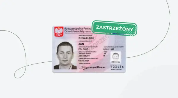 Zastrzeżony dowód osobisty Jana Kowalskiego. Dowiedz się, jak odblokować zastrzeżony dowód osobisty w banku, gdy dane są nieaktualne.