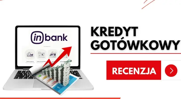 Kredyt gotówkowy w inbank - co to za bank? Laptop z wykresem i stosem pieniędzy. Recenzja.