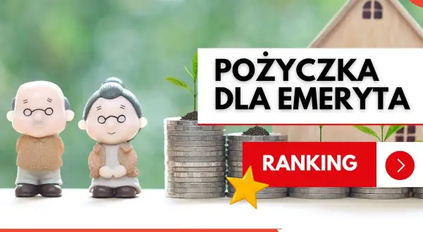 Figurki emerytów obok stosów monet i domku. Sprawdź, do jakiego wieku można wziąć kredyt gotówkowy.