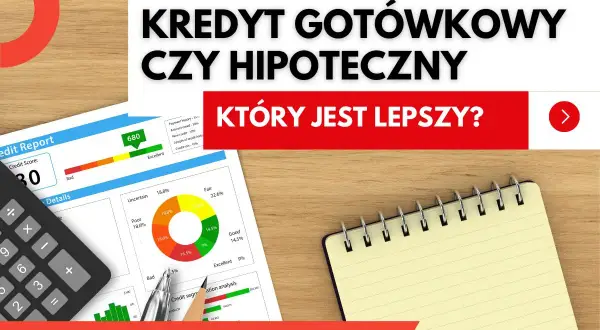 Kalkulator, raport kredytowy i notatnik na drewnianym tle.