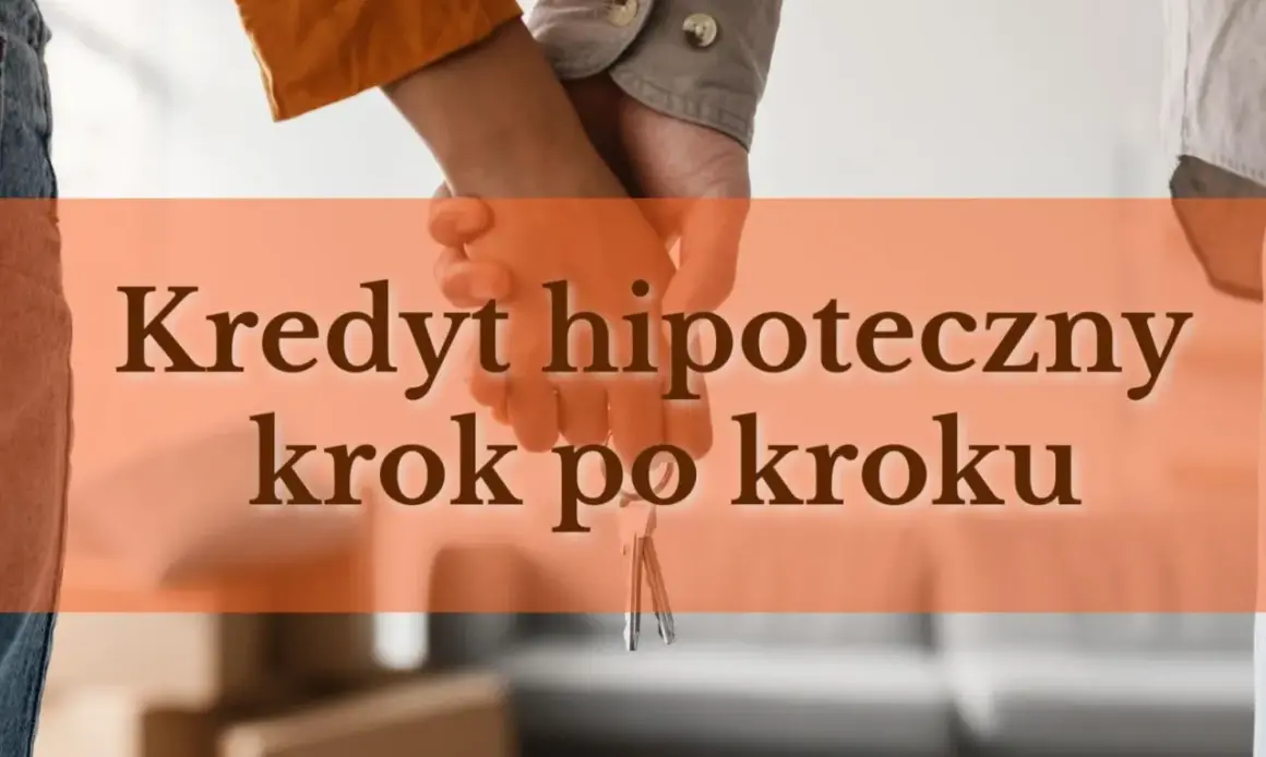 Para kupująca trzyma klucze do domu. Tekst: "Kredyt hipoteczny krok po kroku". Na co zwrócić uwagę przy wyborze.