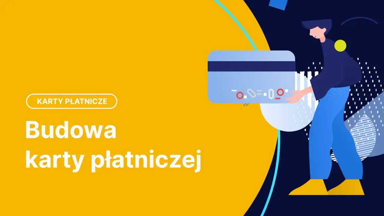 Ilustracja pokazuje, jak wygląda karta kredytowa, z elementami graficznymi i tekstem 
