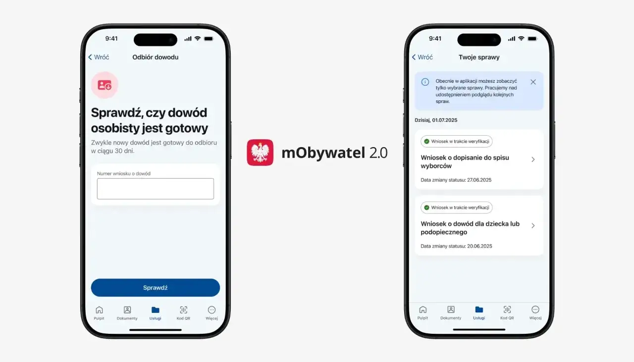 Aplikacja mObywatel 2.0 pokazuje, jak zastrzec dowód osobisty przez internet. Można sprawdzić status wniosku o nowy dowód lub inne sprawy.