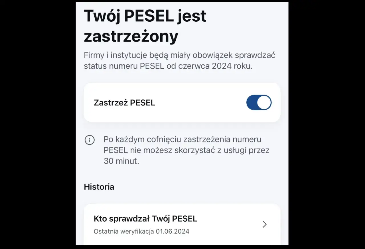 Zastrzeż swój PESEL, by chronić się przed wyłudzeniami. Od czerwca 2024 firmy będą musiały sprawdzać jego status.